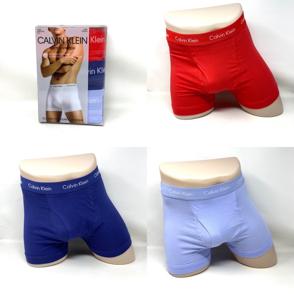 💖MEGA SALE💖Calvin Klein NB2615910 3-pack Cotton Trunk Men’s Underwear